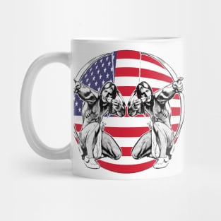 Native American Sioux and the Flag Mug